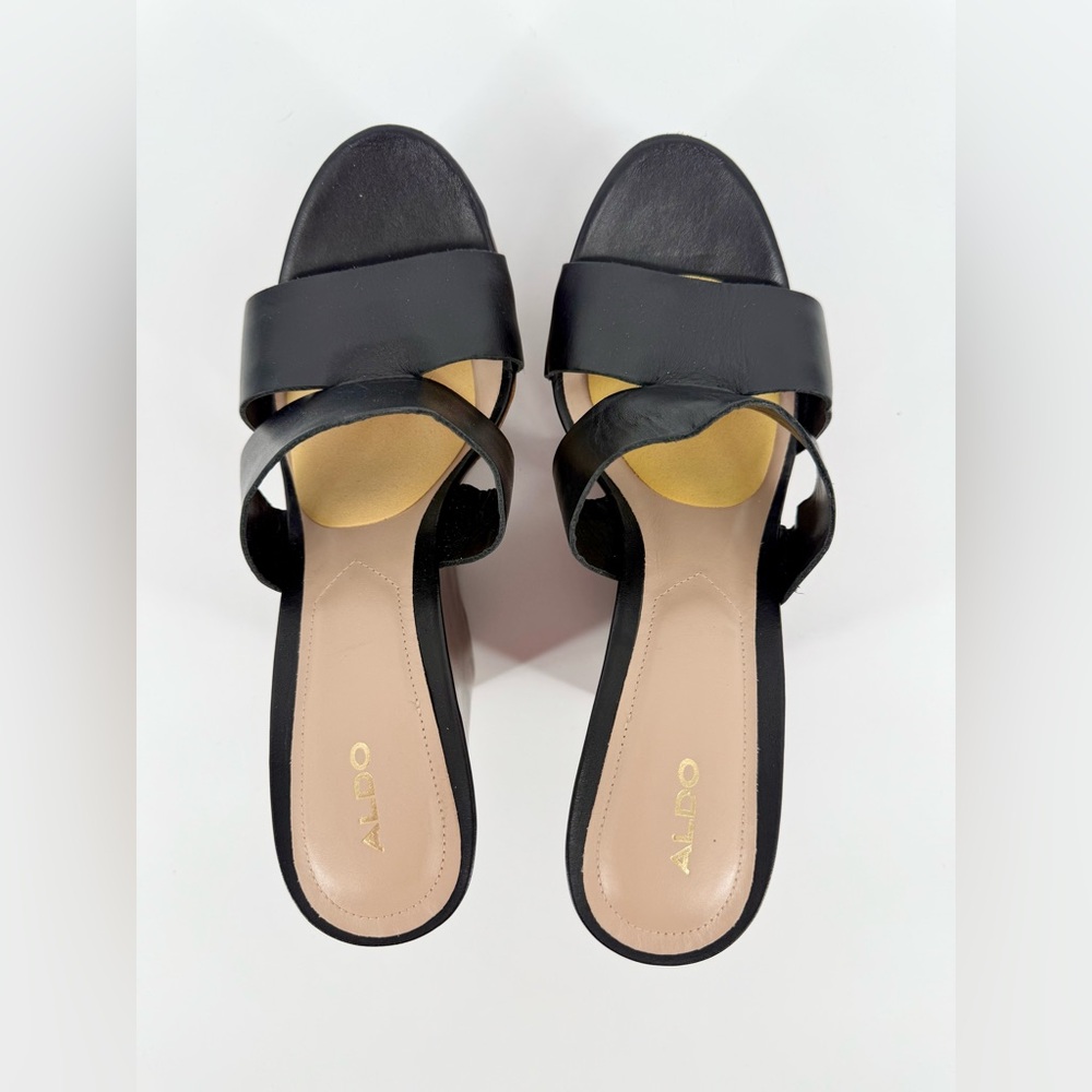 ALDO Black Women's Wedge Sandals